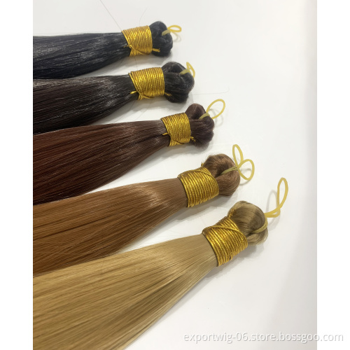 Wholesale Synthetic  Extension  Braiding Hair Straight Hair Bundle Crochet Synthetic Braiding Hair Pre Stretch Wholesale Crochet